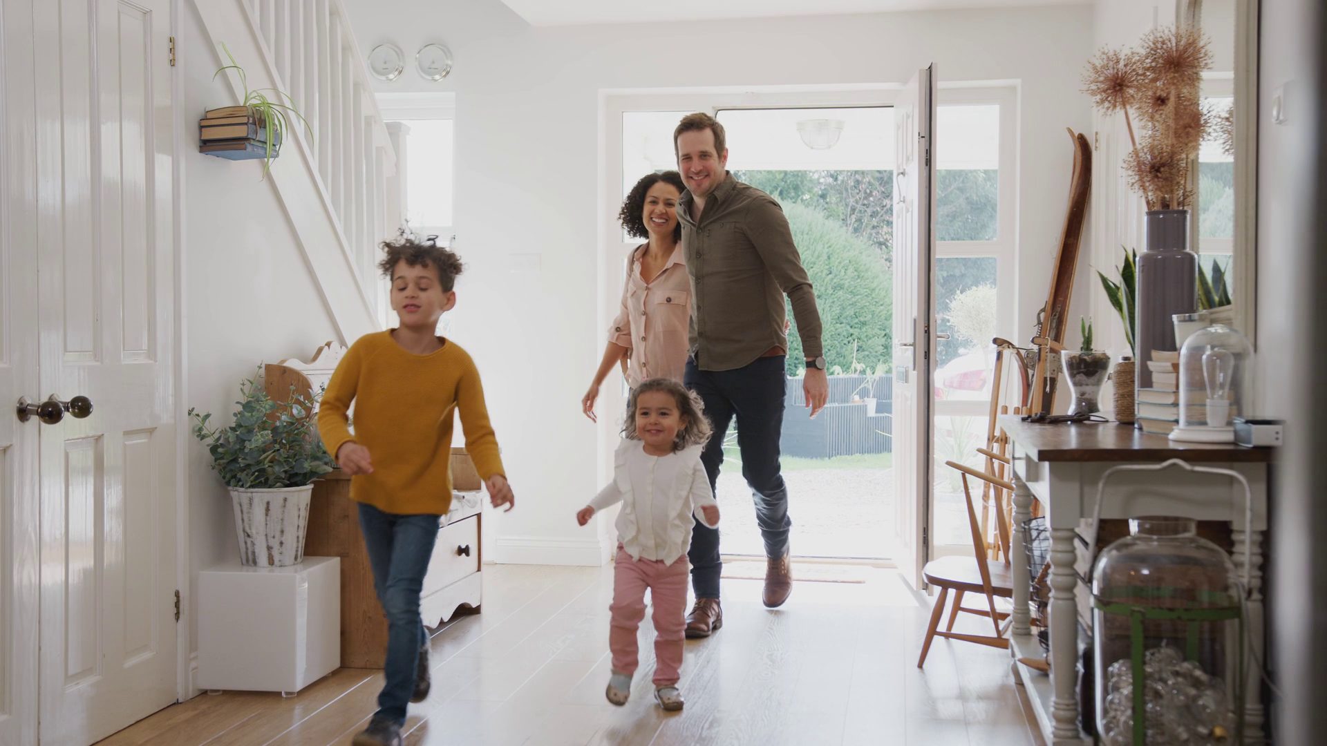 Bright, well-kept home interior